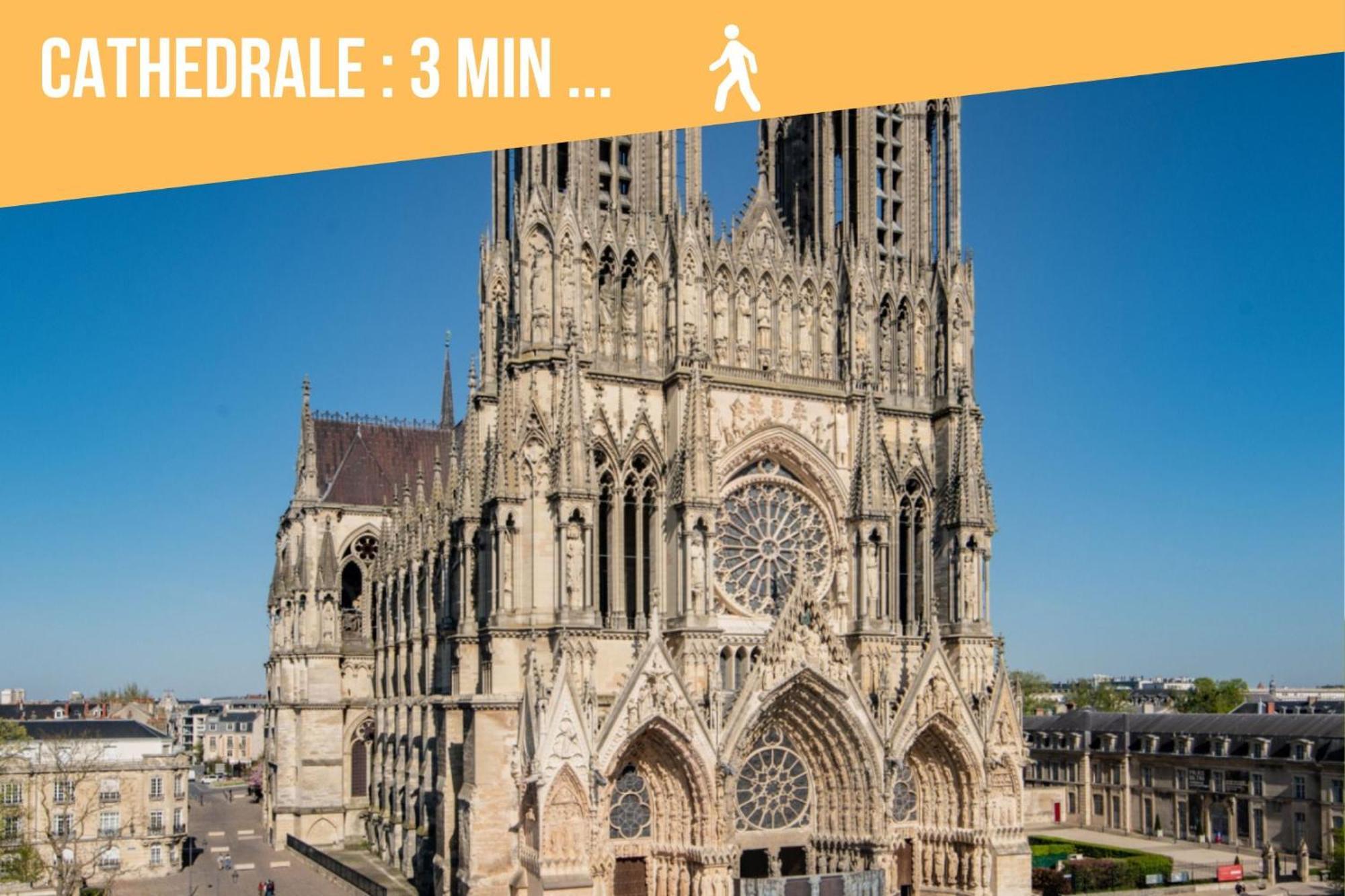 شقة So Guest- Pepite De Charme Proche Cathedrale, Climatisation Parking رانس المظهر الخارجي الصورة